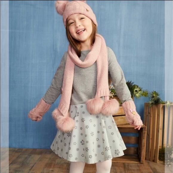 Chasing Fireflies Gray Cozy Dress With Pockets Size Girls 7/8 - Picture 1 of 10